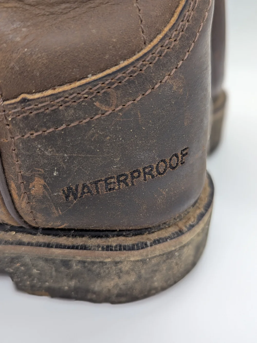Justin Boots Mens Size 6D Brown Leather Insulated Waterproof Work Boots Rugged